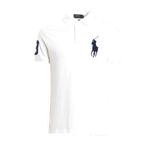 Polo Ralph Lauren Mens Custom Slim Fit Big Pony Logo Polo Shirt