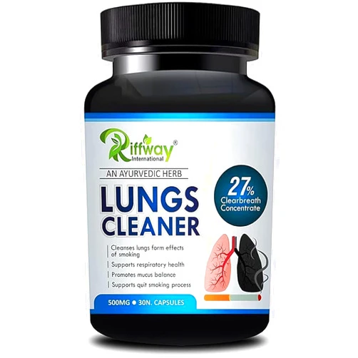 Generic Lungs Cleaner Ayurvedic Capsules for Detox for Smokers, Cleanses and Detoxifies Lungs, 30 Capsules