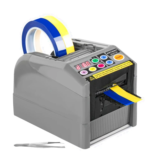 Anysiny Automatic Tape Dispenser,Electric Ribbon Tape Cutter Machine Upgraded Silicone Wheel for 6-60mm Width Tape Fits for Many Kinds Tape Cutting (Tape Dispenser-01)