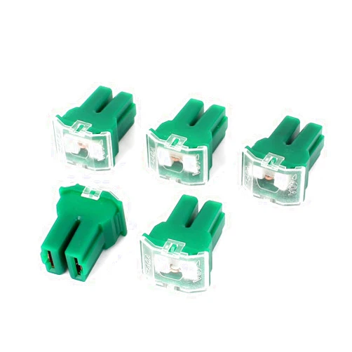 XYBSDBTNR 5 Pcs Green 40A 32V Female Push in Blade Cartridge PAL Fuse for Car
