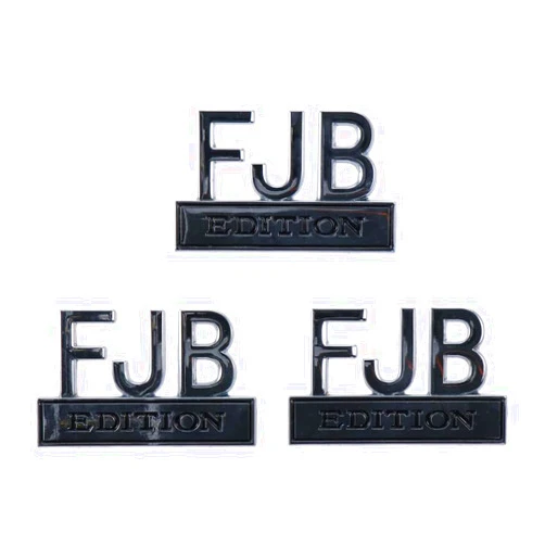 BYOBYO 3PCS FJB Edition Car Emblem Decal, 3D Metal Car Badge Stickers Letters Bumper Sticker Fender Badge Decals Replacement for Truck, SUV Car Accessories