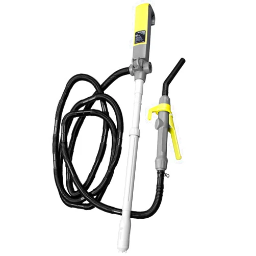 TERA PUMP TREP03-TXL Multipurpose Electric Fuel Transfer Pump, 12V DC Adapter & DC Inverter Cables, 2.9 GPM, 10-ft Discharge Hose (Gas Diesel/Kerosene and more)