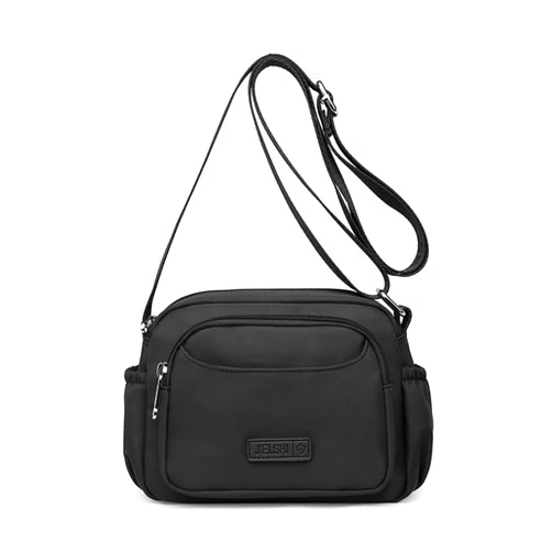 KARRESLY Crossbody Bags for Women Nylon Waterproof Shoulder Handbags Messenger Purses with Multiple Pockets(Black)
