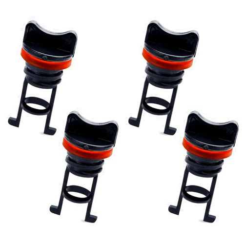 PEUTIER 4pcs Boat Drain Plugs, 3/4 Inch Diameter Nylon Thread Drain Stoppers Kayak Scupper Plug Kit Drain Plugs Lifetime Kayak Accessories for Dinghy Canoe Boat