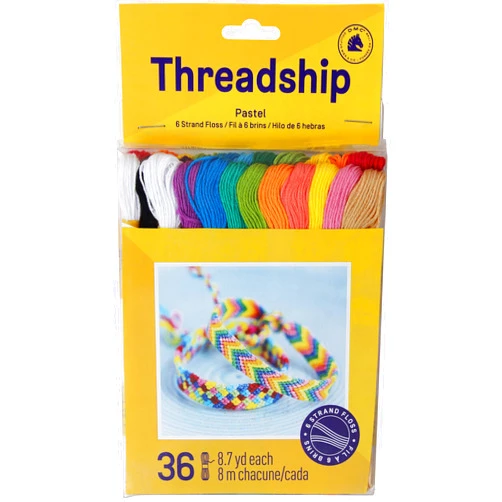 DMC PRISM-867 Prism Cotton Six Strand Floss Craft Thread, Pastel, 36/Pack