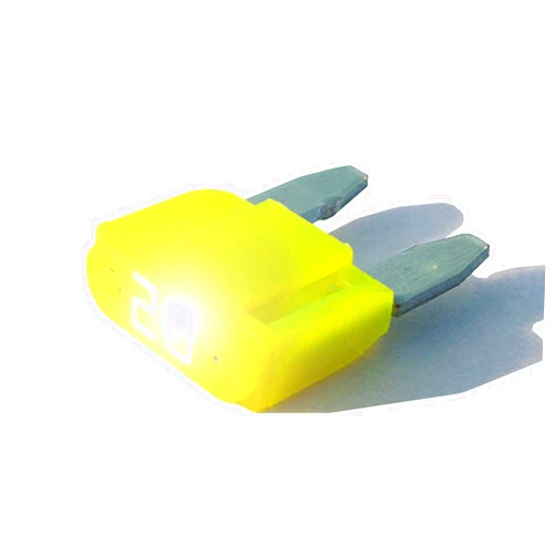 Kaper II NEOPlex 10 Pack-Intelligent 20 amp ASP Mini Blade Fuse (They Glow When They Blow)