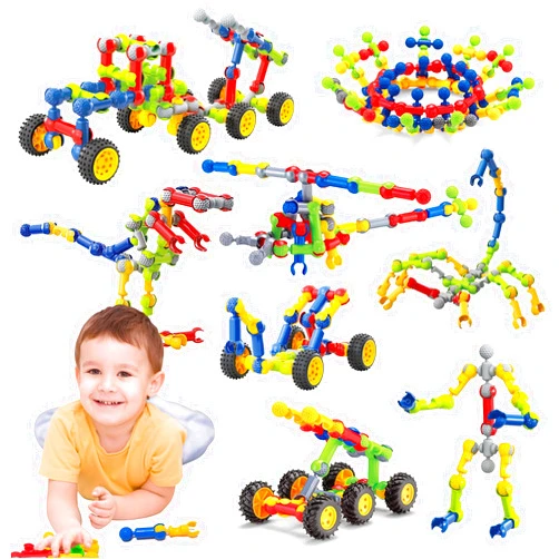 Caferria Kids Building Kit STEM Toys, 110 Pcs Educational Construction Engineering Building Blocks DIY Learning Set for Ages 3-10 Year Old Boys Girls, Best Gift for Children Creative Games Fun Play