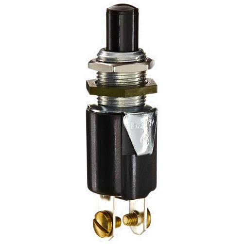 Eaton 8411K12 General Purpose Pushbutton Switch, AC Rated, Momentary Operation, Screw Terminals, SPST-1NO Contacts