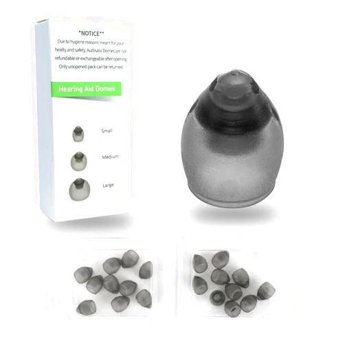 Audisaisi 20 pcs Phonak Vented 4.0 Hearing Aid Domes Small Size (0.29inch=7.5mm),Phonak Hearing aid Accessories,Hearing Aids Domes for Phonak Audeo Marvel Paradise Lumity Unitron Accessories