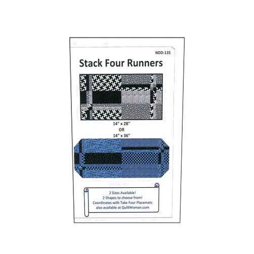 QuiltWoman.com QuiltWoman NDD-135 Stack Four Table Runner Pattern
