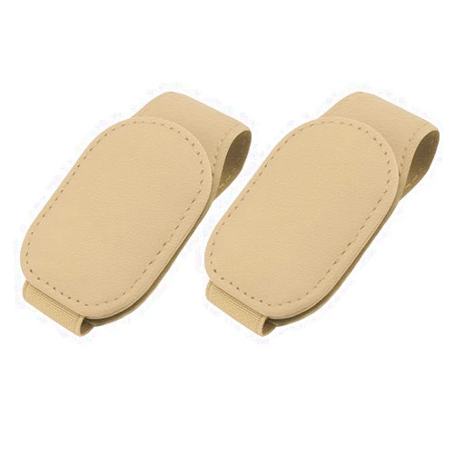 AVERZELLA 2-Packs Leather Sunglasses Holders for Car Sun Visor, Magnetic Glasses Eyeglass Hanger Clip for Car