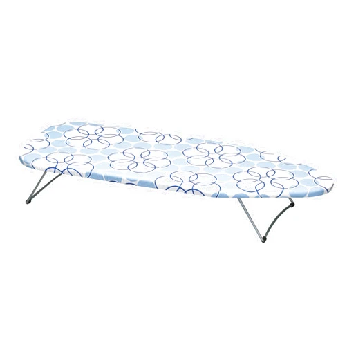 Household Essentials 122101 Small Tabletop Ironing Board with Folding Legs - Magic Rings Cover and Pad,Blue Rings