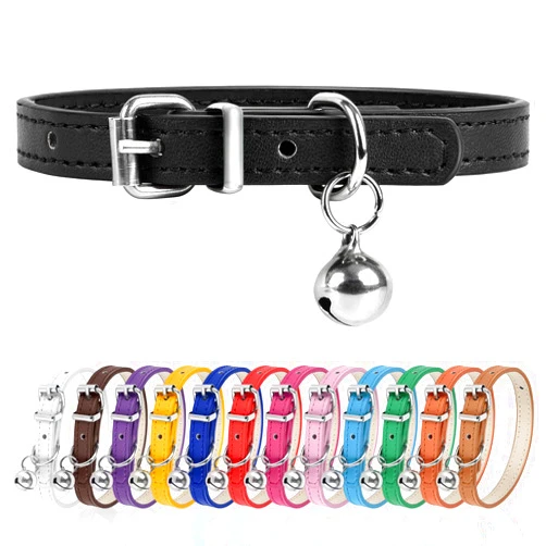 Engorgio XXS Dog Collar for Teacup Adjustable Teacup Dog Collar for Small Medium Large Dogs 3/8 inch Width (Black, XXS)