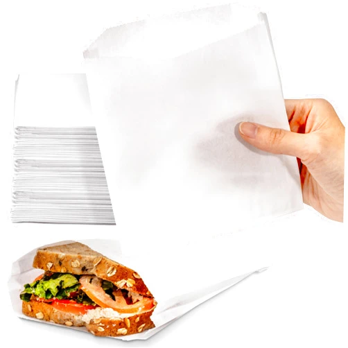 Fit Meal Prep 300 Pack Greaseproof Sandwich Bags 7 x 6