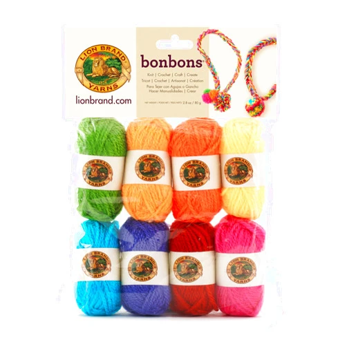 Lion Brand Yarn Lion Brand Bonbons 680 Crayons