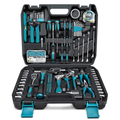 Sundpey Home Tool Kit 281-PCs - Portable Complete Basic Repair General Hand Tool Sets for Men Women - Full Tool Set with Socket Wrench Set & Screwdriver Set & Metric Hex Key & Pliers & Tool Box Case