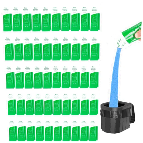 Siewl Poo Gel for Portable Toilet, Poo Gel for Camping Toilet, Poo Deodorizing Treatment Portable for car Camping Camping Toilet Bags