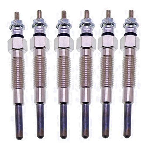 Solarhome 6PCS Glow Plug 32A66-03102 32A66-03101 32A66-03100 Compatible with Mitsubishi S3L S3L2 Compact Tractor Cat Digger Loader Compact Tractor,Caterpillar 303 Mini-Excavator Digger