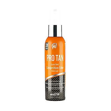 Pro Tan, Super Dark Competition Color, Base Coat, Ultra Dark Suntan Brown, Streak Free, Applies Evenly, Dries Quickly, 3.4 oz.