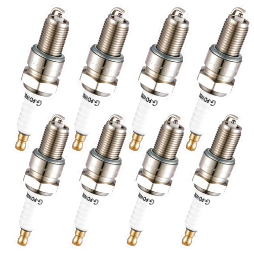 BDFHYK Spark Plugs 7131 Compatible with Alfa Romeo Aston Martin Land Rover Porsche 928 Mercedes-Benz 300SEL 280SE 600 3.5L 4.1L 4.7L 4.9L 6.3L V8 Replacement for BPR6ES Set of 8