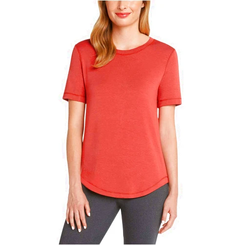 Matty M Women's French Terry Roll Cuff Tee