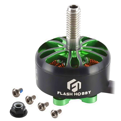 FLASH HOBBY Arthur 2207.5 Outrunner Brushless Motor 2450KV 2-4S Drone Motor for RC Models FPV Quadcopter Multicopters Fixed-Wing