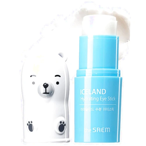 THESAEM The SAEM Iceland Hydrating Eye Stick 0.24oz - Cooling Eye Balm for Dark Circles and Puffiness – Under Eye Treatment - Reduce Wrinkles and Moisturizing - Minimize Dark & Puffy Eyes - Aqua Scent