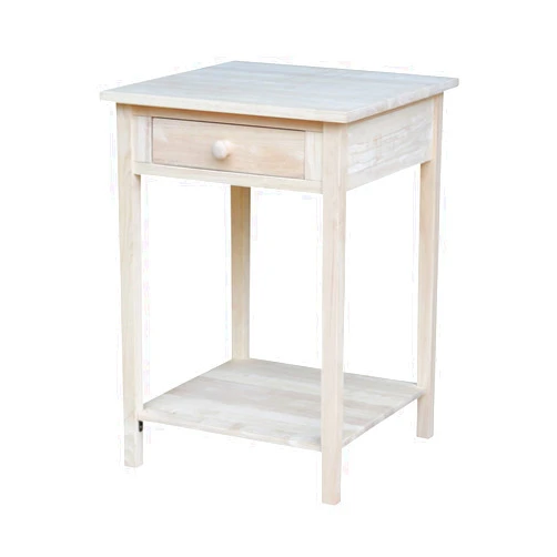 IC INTERNATIONAL CONCEPTS International Concepts Hampton Bedside Table Unfinished