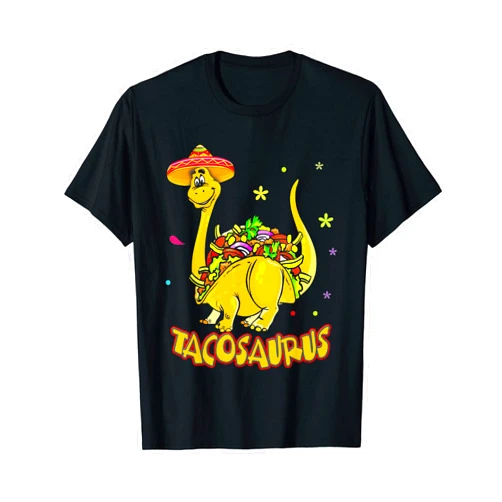 Tacosaurus Taco Dinosaur Funny Dino Cinco De Mayo Tacosaurus Rex Dinosaur Taco Kids Cinco De Mayo Party Funny T-Shirt