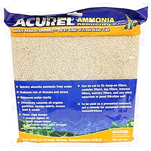 Acurel LLC Acurel Ammonia Reducing Media Pad Aquarium and Pond Filter Accessory, 10-Inch by 18-Inch
