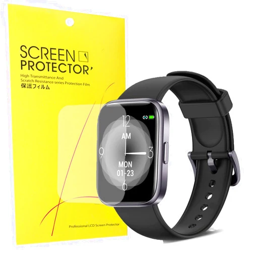 Lamshaw Compatible for AcclaFit Smart Watch Screen Protector, [6 Pack] Full Coverage TPU Clear Film Compatible with AcclaFit X1 1.7'' Smart Watch (6 PACK)