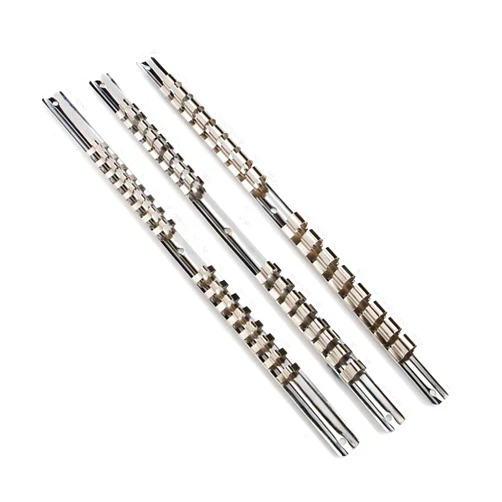 SEDY Socket Organizer Set, SEDY 3-Piece Metal Socket Holders/Socket Sliding Rail, 1/4-Inch, 3/8-Inch, 1/2-Inch