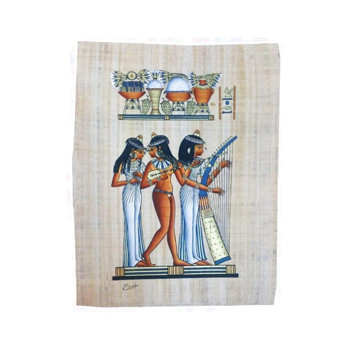 Horus Artesanía de Egipto Papyrus Original Handmade and Hand Painted in Egypt Approx. 33 x 43 cm Ref 59V-C