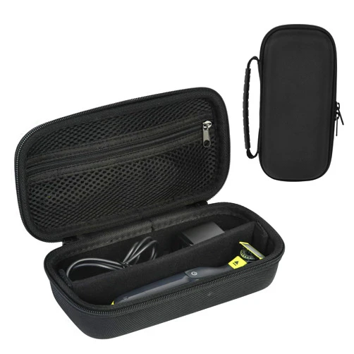 Generic SLODE Hard Travel Case for Philips Norelco OneBlade QP2520 QP2530 QP2724 QP2834 QP2620 QP2630 QP1924 with Handle,Carrying Bag for Hybrid Electric Trimmer and Shaver, Black