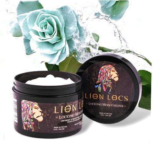 Beard Gains Lion Locs Hair Locking Dreads Moisturizer for Dreadlocks, Locks, Microlocs, Interlocks, Braids, Fauxlocs, Sisterlocks | - Large Container Residue and Build-Up Free (8oz) (Regular)