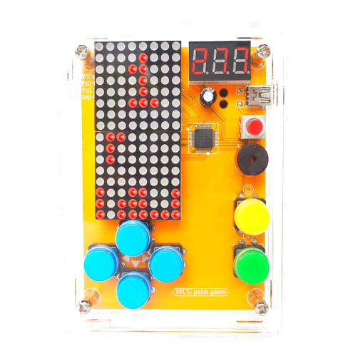 VOGURTIME DIY Solder Project Game Kit with 5 Retro Classic Games for Electronic Soldering Practice and Learning, Comfortable Acrylic Case and Handheld Size, Ideal Gift for Family and Friends by VOGURTIME