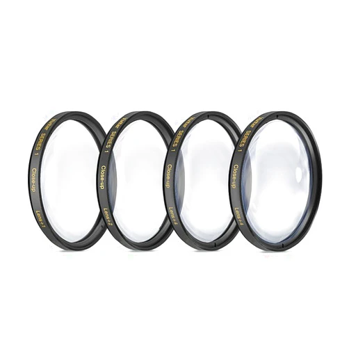 Big Mike's 58mm Close-Up Filter Set (+1, +2, +4 and +10 Diopters) Magnification Kit for Canon Rebel T5, T6, T6i, T7i, T8i, EOS 80D, EOS 90D, EOS 77D, SL3 Cameras with Canon EF-S 18-55mm is STM Lens