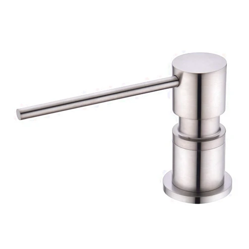 EKRTE Sink Soap Dispensers,Brass Commercial Kitchen Soap Dispenser Liquid Lotion Dish Dispenser Built in Soap Dispenser Brushed Nickel Bathroom Soap Dispensers Pump, Refill from The Top
