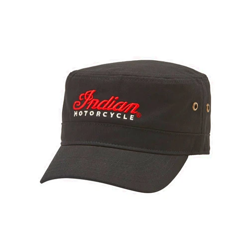 Indian Motorcycle Women's Script Logo Cap, Black, One Size, Regular Fit, Adjustable, Embroidered Logo, 100% Cotton Fabric, Casual Style