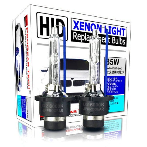 ProGear Tech Heavy Duty D2S D2R 6000K HID Xenon Headlight Replacement Bulbs OEM Standard 35W (Pack of 2)