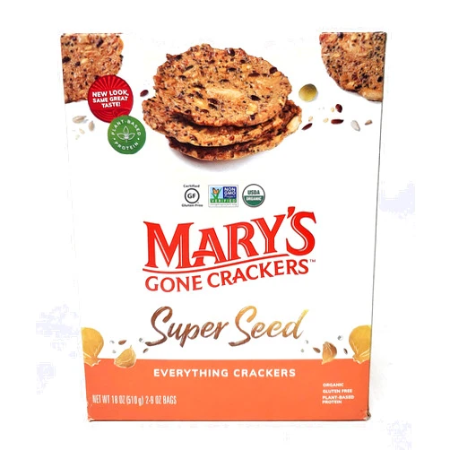 Mary's Gone Crackers 18oz Mary's Gone Crackers Organic, 9 Ounce (Pack of 2)