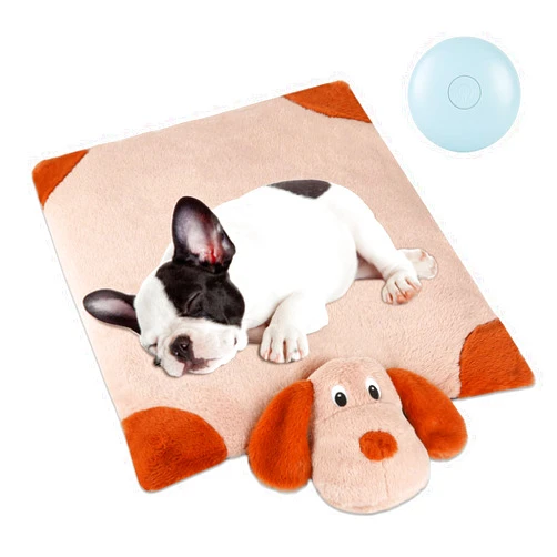 WEOK Heartbeat Puppy Toy, Dog Heartbeat Toy for Dog Anxiety Relief, Heartbeat Behavioral Aid Puppy Toy, Puppy Heartbeat Stuffed Animal, Dog Plush Toys for Dog Soother Cuddle Calming Sleeping