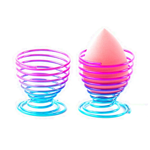 JYHi Beauty Sponge Holder 2 PCS Makeup Sponge Blender Holder Beauty Egg Travel Case Make UP Powder Puff Drying Stand Beauty Tools (Color1)