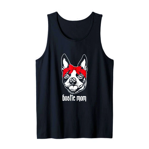 Pet Lover Bostin Terrier Owner Gift Bostie Mom Boston Terrier Dogs Pet Lover Tank Top