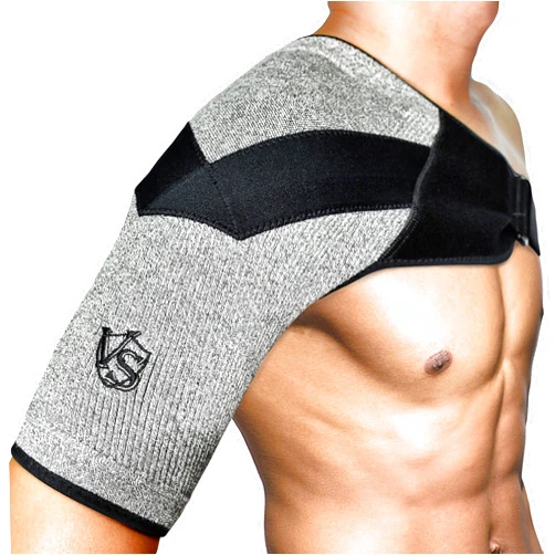 VS VITAL SALVEO Vital Salveo Shoulder Brace Compression Sleeve Wrap with Support and Stability Breathable for Shoulder Pain Dislocated Rotator Cuff Tendinitis (1PC)