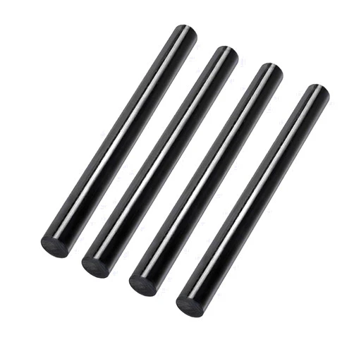 MOKOVI 4 Pack Round Acetal Copolymer Rods - 5/8 -Inch Diameter and 12-Inch Length Opaque Black Acetal Copolymer Rods （POM-C） Standard Tolerance Perfect for Non-Marring Fixtures