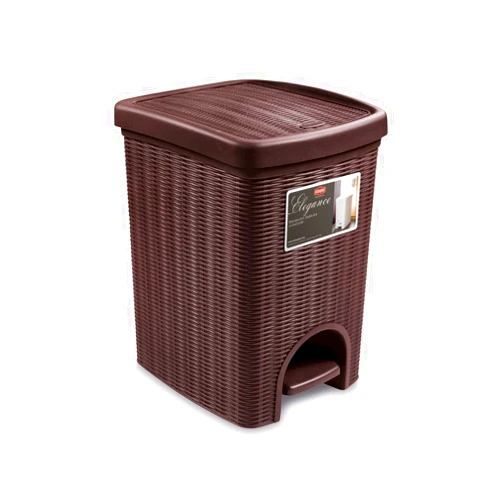 Stefanplast Elegance Waste Bin, Mocha, 31 x 27.5 x 39 cm