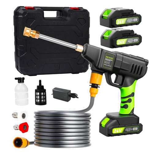AORESAC Cordless Pressure Washer, Power Cleaner, MAX 800-PSI, 1.56 GPM, 24V Battery Powered Power Washer with Rechargeable 2000mAh Battery for Car/Floor Cleaning & Fence Cleaning