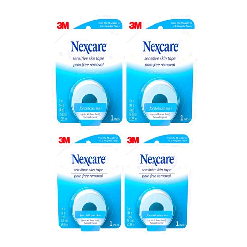 Nexcare Sensitive Skin Low Trauma Tape, 4 count
