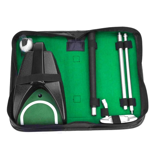 Alomejor Golf Training Tool Equipment, Golf Training Aid Putter Club Ball Strike Swig Indoor Outdoor Practice Kit with Storage Bag